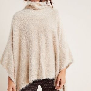 Anthropologie Akemi + Kin Golden Metallic Poncho